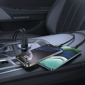 Ładowarka samochodowa Baseus GoTrip 2xUSB-C 30W czarna