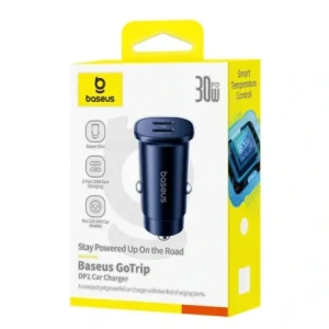 Ładowarka samochodowa Baseus GoTrip 2xUSB-C 30W czarna