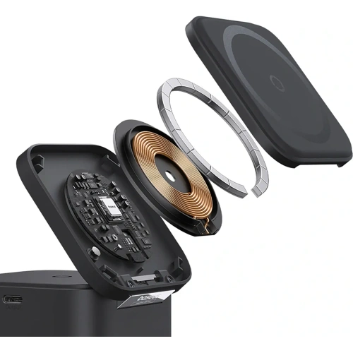 Ładowarka indukcyjna Baseus MagPro 3w1 25W MagSafe do telefonu / smartwatcha / słuchawek czarna