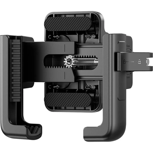 Uchwyt motocyklowy na telefon Baseus GoTrip do lusterka z amortyzacją czarny