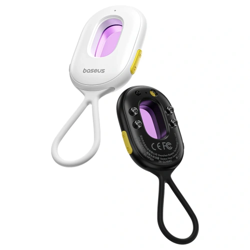 Wykrywacz ukrytych kamer Baseus Heyo Series II z alarmem i mini latarką + kabel Baseus Simple USB-A / USB-C czarny