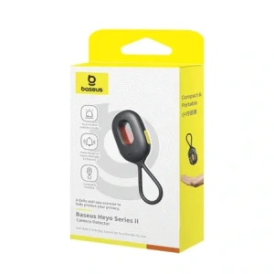 Wykrywacz ukrytych kamer Baseus Heyo Series II z alarmem i mini latarką + kabel Baseus Simple USB-A / USB-C czarny
