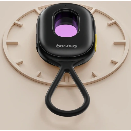 Wykrywacz ukrytych kamer Baseus Heyo Series II z alarmem i mini latarką + kabel Baseus Simple USB-A / USB-C czarny