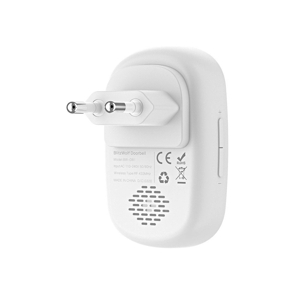 Hurtownia GSM - Bezdrátový zvonek do dveří Blitzwolf BW-DB1 RF433MHz - BLZ257 - {ean13} - Hurt