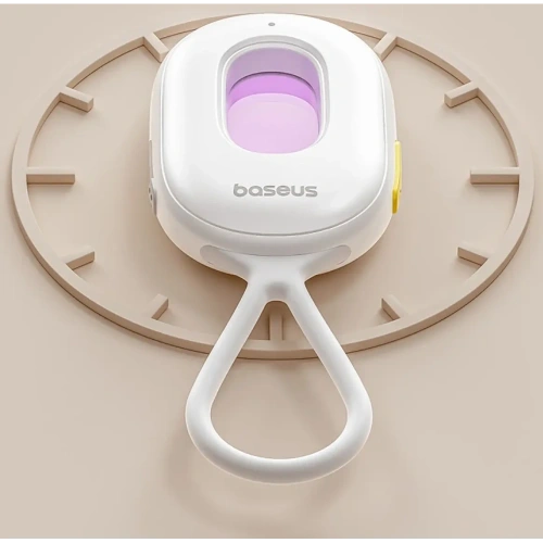 Wykrywacz ukrytych kamer Baseus Heyo Series II z alarmem i mini latarką + kabel Baseus Simple USB-A / USB-C biały