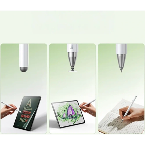 Rysik pasywny Baseus Smooth Writing III 3w1 wersja magnetyczna biały