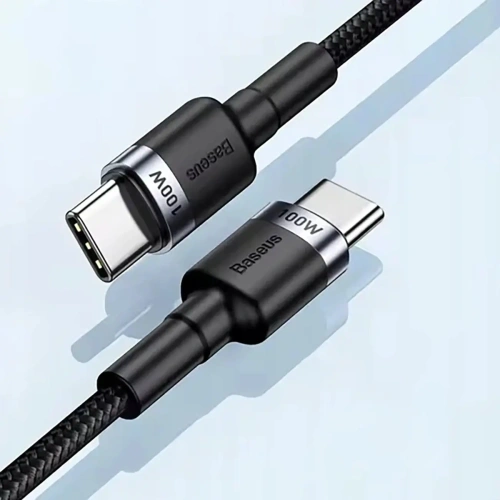 Kabel Baseus Cafule USB-C / USB-C 100W PD 2.0 2m szaro-czarny