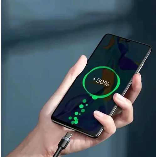 Kabel Baseus Cafule USB-C / USB-C 100W PD 2.0 2m szaro-czarny