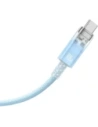 Kabel Baseus Explorer 100W USB-C - USB-C z inteligentnym czujnikiem temperatury 1m niebieski
