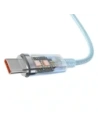 Kabel Baseus Explorer 100W USB-C - USB-C z inteligentnym czujnikiem temperatury 1m niebieski