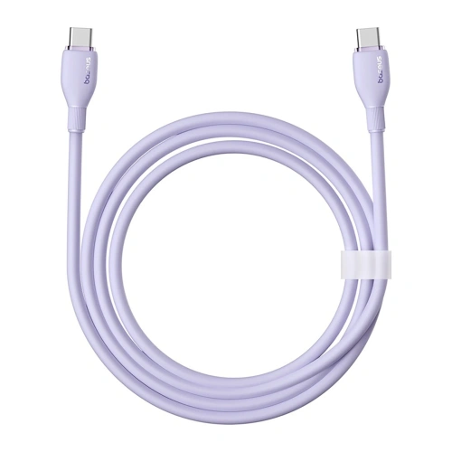 Kabel Baseus Pudding USB-C / USB-C 100W 2m fioletowy