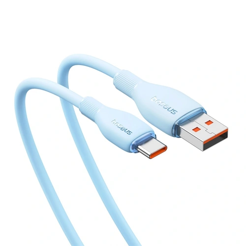 Kabel Baseus Pudding USB-A / USB-C 100W 2m niebieski