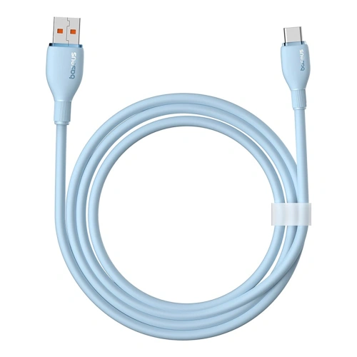 Kabel Baseus Pudding USB-A / USB-C 100W 2m niebieski