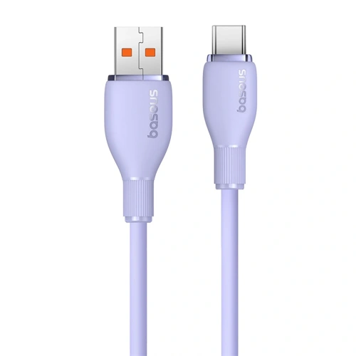 Kabel Baseus Pudding USB-A / USB-C 100W 2m fioletowy