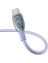 Kabel Baseus Pudding USB-A / USB-C 100W 2m fioletowy