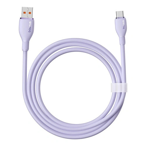 Kabel Baseus Pudding USB-A / USB-C 100W 2m fioletowy