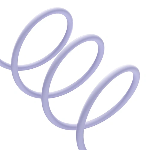 Kabel Baseus Pudding USB-A / USB-C 100W 2m fioletowy