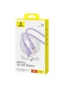 Kabel Baseus Pudding USB-A / USB-C 100W 2m fioletowy