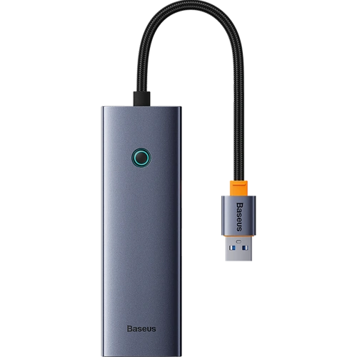 HUB Baseus UltraJoy USB-A / 3xUSB-A 3.0, RJ45 szary