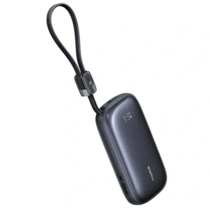 Powerbank Baseus EnerFill FC21 QPow3 Ultra 10000mAh 22.5W z wyświetlaczem i odłączanym kablem czarny
