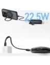Powerbank Baseus EnerFill FC21 QPow3 Ultra 10000mAh 22.5W z wyświetlaczem i odłączanym kablem czarny