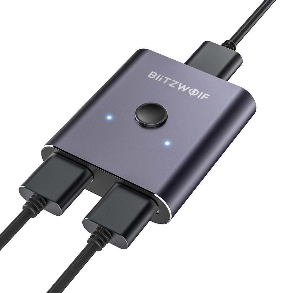 Hurtownia GSM - Przełącznik / Switch HDMI 2x1 BlitzWolf BW-HDC2, 4K (czarny) - BLZ261BLK - {ean13} - Hurt
