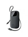 Powerbank Baseus EnerFill FC31 10000mAh 22.5W z wyświetlaczem cyfrowym i dwoma wbudowanymi kablami USB-C, Lightning czarny