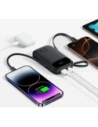 Powerbank Baseus EnerFill FC31 10000mAh 22.5W z wyświetlaczem cyfrowym i dwoma wbudowanymi kablami USB-C, Lightning czarny
