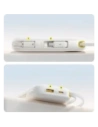 Powerbank Baseus EnerFill FC31 20000mAh 22.5W z wyświetlaczem cyfrowym i dwoma wbudowanymi kablami USB-C, Lightning biały