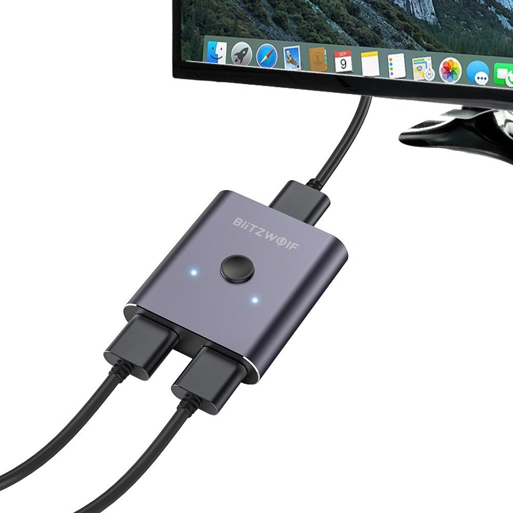 Hurtownia GSM - Przełącznik / Switch HDMI 2x1 BlitzWolf BW-HDC2, 4K (czarny) - BLZ261BLK - {ean13} - Hurt