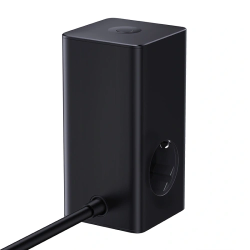 Stacja ładująca Baseus PowerCombo Tower 100W 2xAC, 2xUSB-A + 2x USB-C 1.5m czarna