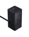 Stacja ładująca Baseus PowerCombo Tower 100W 2xAC, 2xUSB-A + 2x USB-C 1.5m czarna