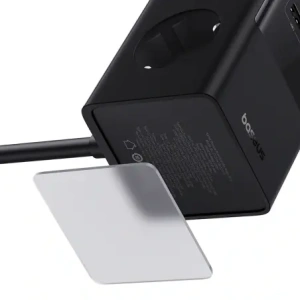 Stacja ładująca Baseus PowerCombo Tower 100W 2xAC, 2xUSB-A + 2x USB-C 1.5m czarna