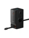 Stacja ładująca Baseus PowerCombo 65W 1.5m 2xAC, USB-A, USB-C + kabel USB-C czarna