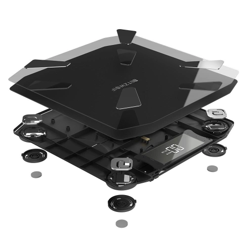 Inteligentna waga WiFi BlitzWolf BW-SC3 z 13 funkcjami pomiaru ciała (czarna)