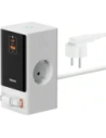Stacja ładująca Baseus PowerCombo 65W 1.5m 2xAC, USB-A, USB-C + kabel USB-C biała