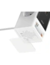 Stacja ładująca Baseus PowerCombo 65W 1.5m 2xAC, USB-A, USB-C + kabel USB-C biała