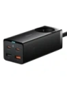 Stacja ładująca Baseus GaN3 Pro 65W AC + 2xUSB-C + 2xUSB-A z kablem Baseus Xiaobai USB-C / USB-C 100W 1m czarna