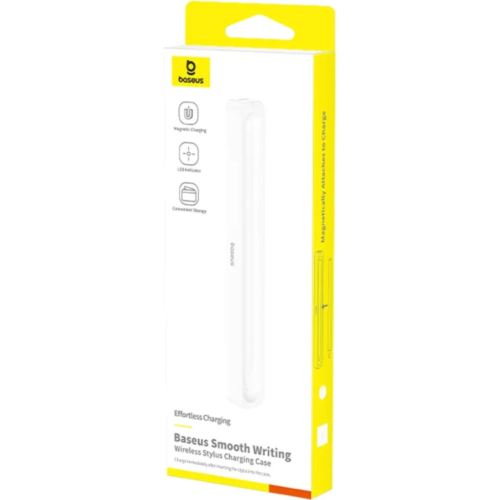 Etui ładujące do rysika Baseus Smooth Writing z kablem Baseus Simple USB-C 3A 30cm białe