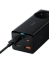 Stacja ładująca Baseus GaN3 Pro 65W AC + 2xUSB-C + 2xUSB-A z kablem Baseus Xiaobai USB-C / USB-C 100W 1m czarna