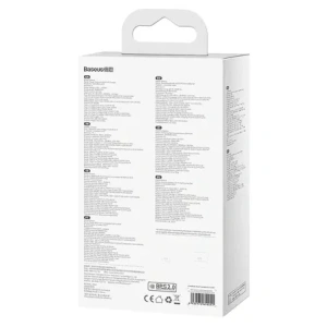Stacja ładująca Baseus GaN3 Pro 65W AC + 2xUSB-C + 2xUSB-A z kablem Baseus Xiaobai USB-C / USB-C 100W 1m czarna