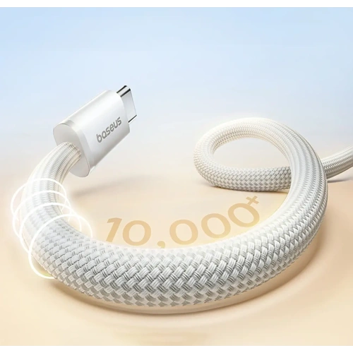 Kabel magnetyczny Baseus Dynamic 4 Pro 100W USB-C / USB-C 1m biały
