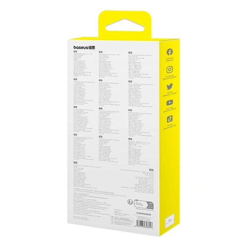 HUB Baseus Metal Gleam II USB-C / HDMI 4K@120Hz, HDMI 4K@60Hz, USB-A 3.2 10Gbps, USB-C 3.2 10Gbps, 2xUSB-A 2.0 480Mbps, USB-C PD 100W, RJ45 1000Mbps, SD/TF szary