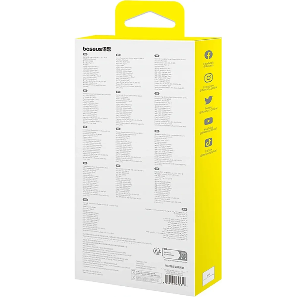 HUB Baseus Metal Gleam II USB-C / HDMI 4K@120Hz, HDMI 4K@60Hz, USB-A 3.2 10Gbps, USB-C 3.2 10Gbps, 2xUSB-A 2.0 480Mbps, USB-C PD 100W, RJ45 1000Mbps, SD/TF szary