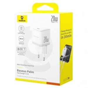 Ładowarka sieciowa Baseus Palm 20W USB-C biała