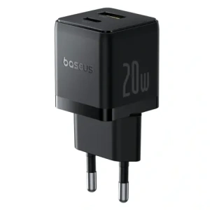 Ładowarka sieciowa Baseus Palm 20W USB-A, USB-C czarna