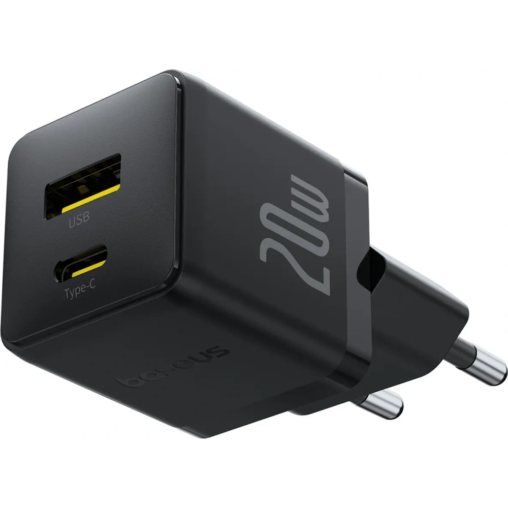 Ładowarka sieciowa Baseus Palm 20W USB-A, USB-C czarna