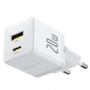 Ładowarka sieciowa Baseus Palm 20W USB-A, USB-C biała