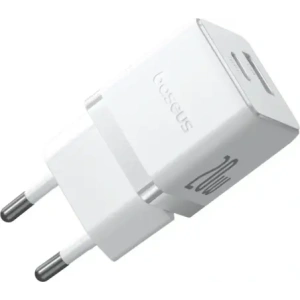 Ładowarka sieciowa Baseus Palm 20W USB-A, USB-C biała