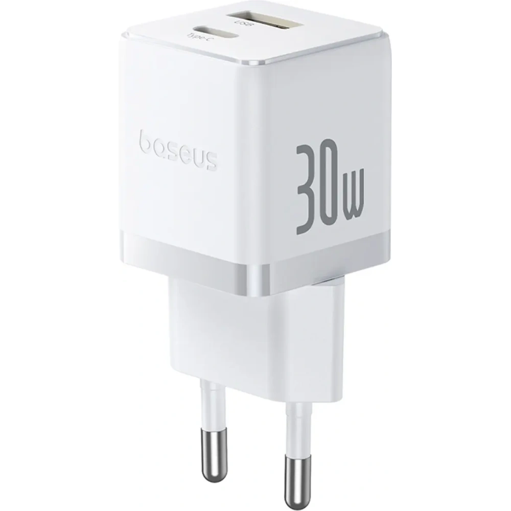 Ładowarka sieciowa Baseus Palm 30W USB-A, USB-C biała